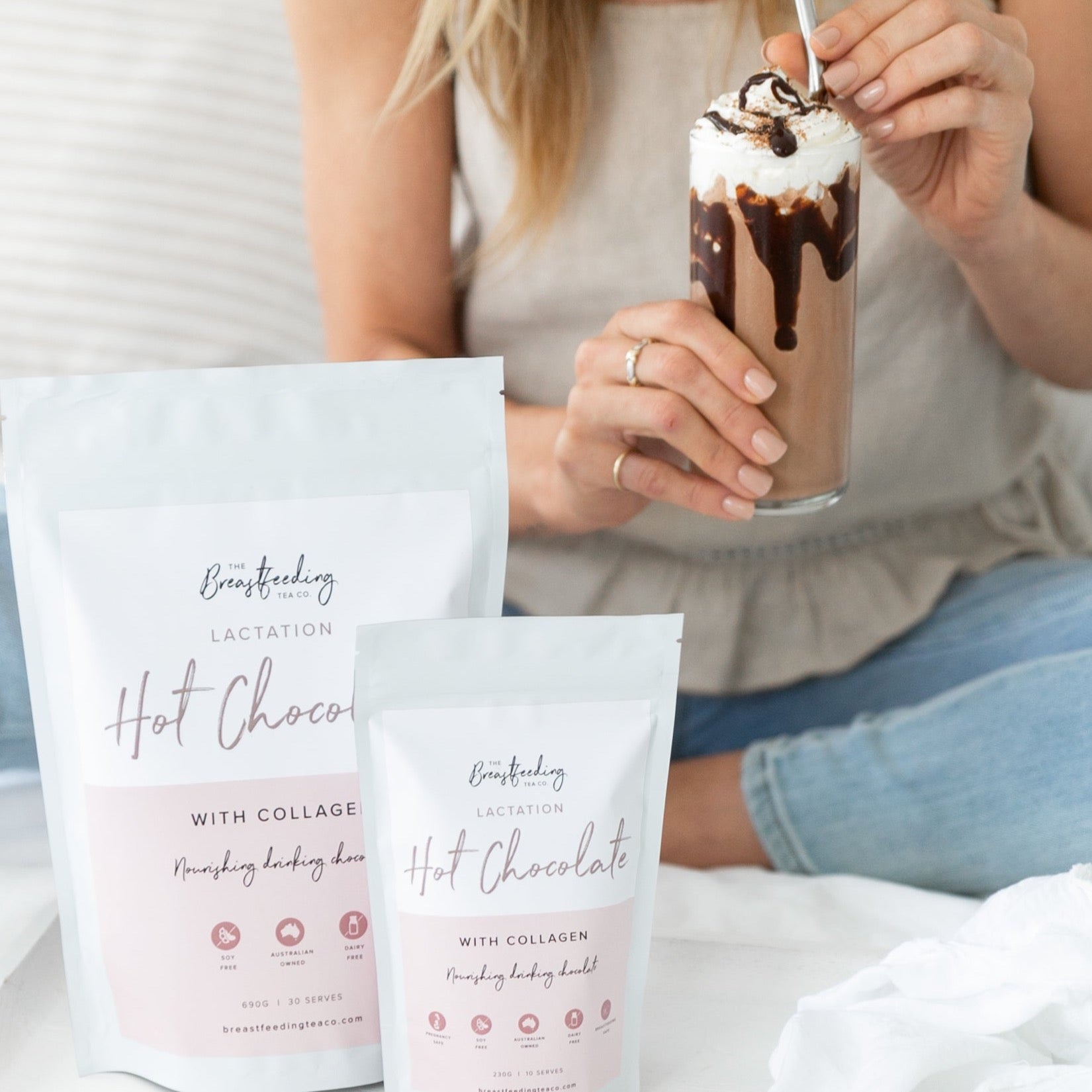 Lactation Hot Chocolate with Collagen (DF, SF)
